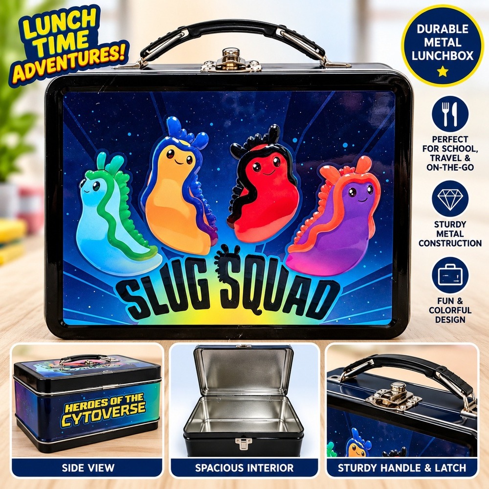 Dragonsteel Skyward Slug Squad Metal Lunchbox Heroes of the Cytoverse Tin Black